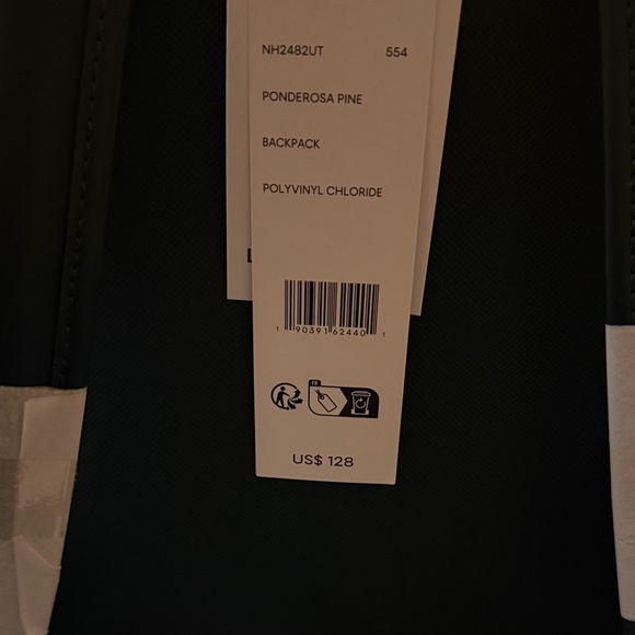 Lacoste Men's Forest Green Backpack with Front Logo Pocket - Picture 3 of 8